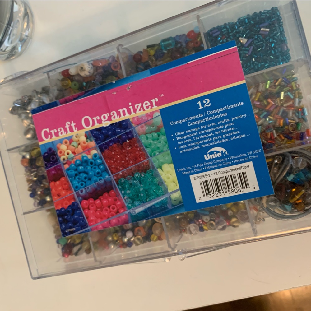 Bead Organizer Set with Multicolor Beads